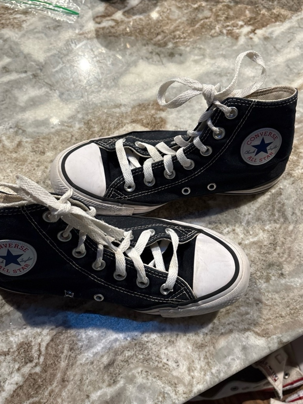 Converse Black & White Kids Canvas High-Top Sneakers